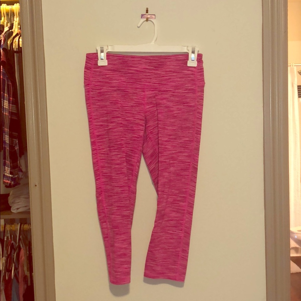 Athleta Pink Capri Leggings 3/4